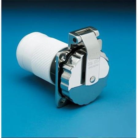 Marinco MARINCO 6373ELBRV Receptacle Outdoor- Indoor Use 125- 250 Volt- 50 Amp Power M1D-6373ELBRV